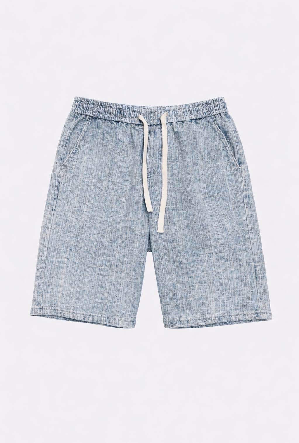 Bermuda Denim Chiné Premium 001B bleu