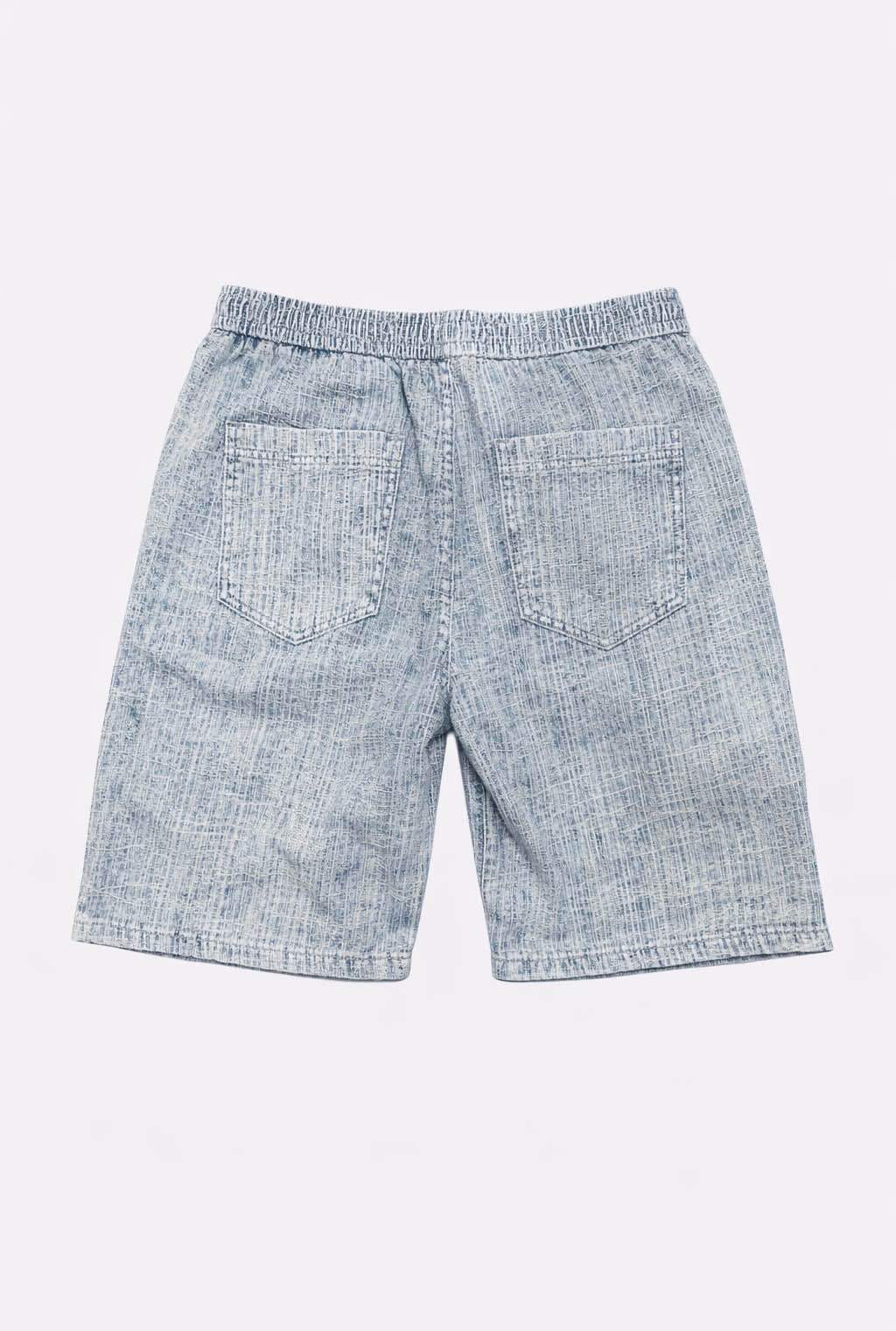 Bermuda Denim Chiné Premium 001B bleu