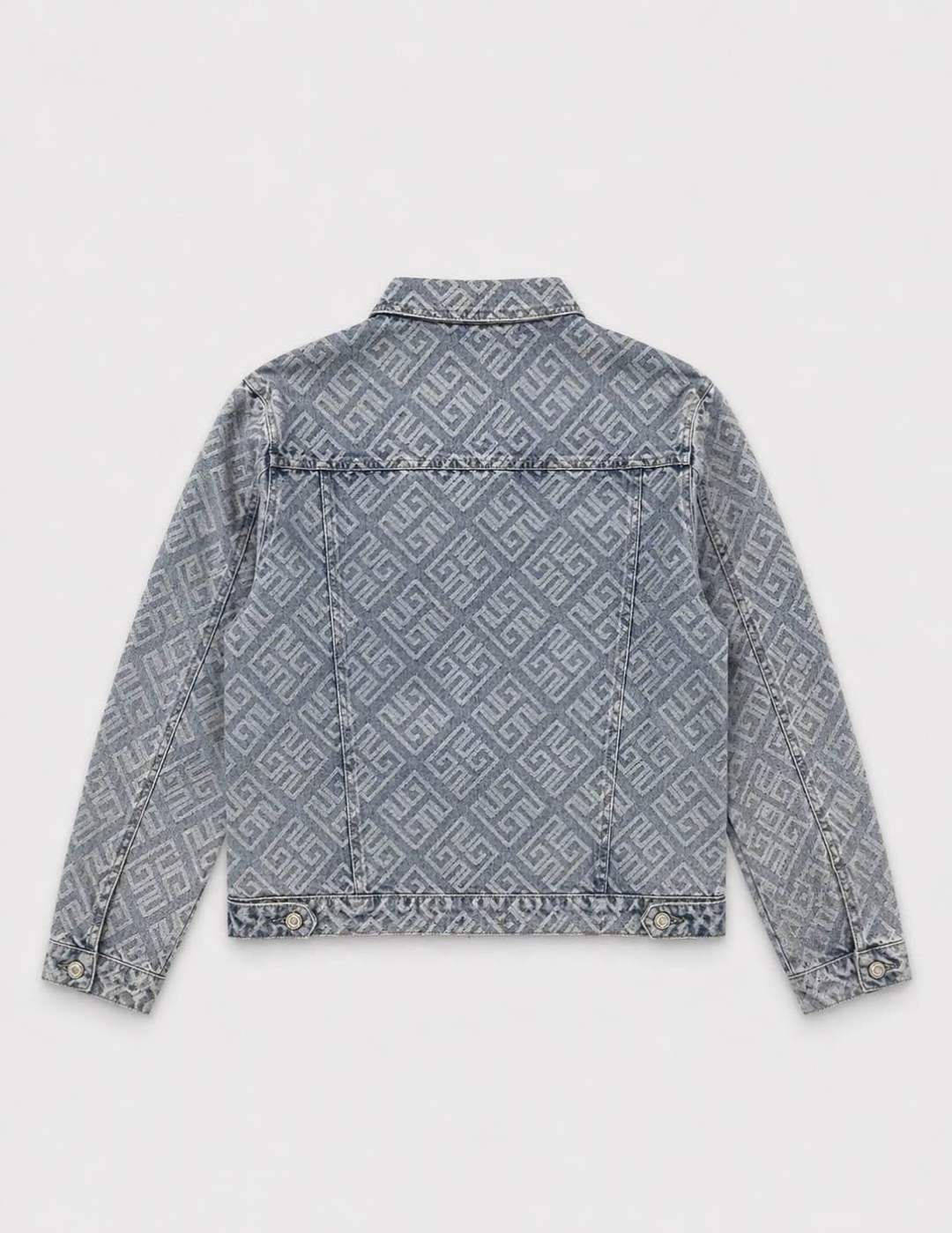 Veste en jean monogramme 045A Bleu
