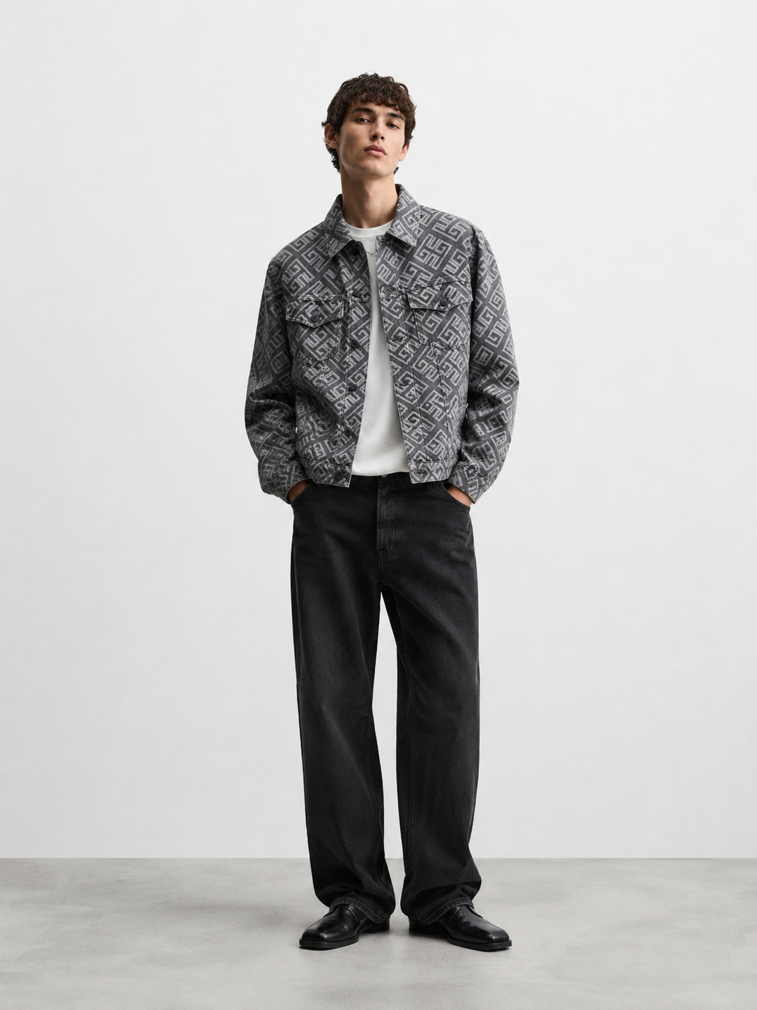 Veste Monogramme Gris 047A Gris