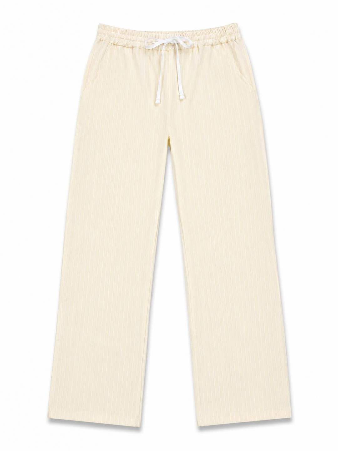 Pantalon à fines rayures 20265-7 JAUNE