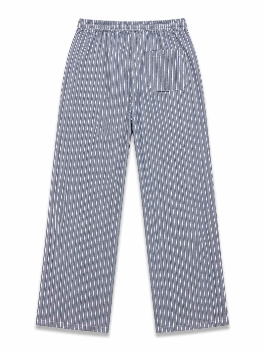 Pantalon Rayé Bleu 20265-9 Bleu