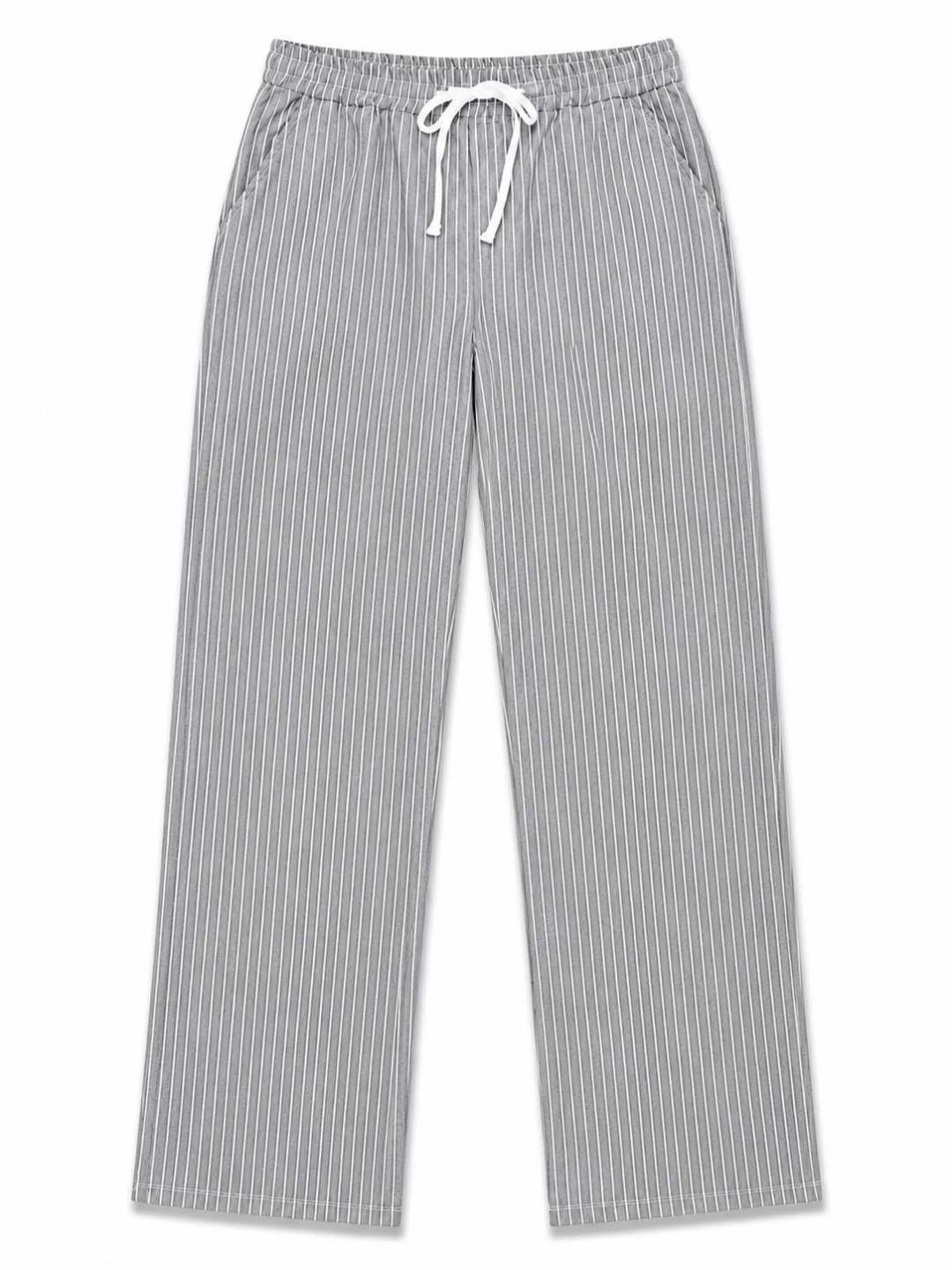 Pantalon Rayé Gris 20265-6 Gris