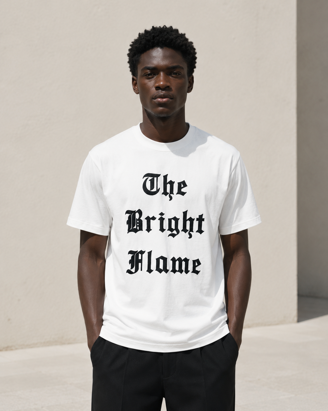 T-shirt imprimé gothique 60153-1 Blanc