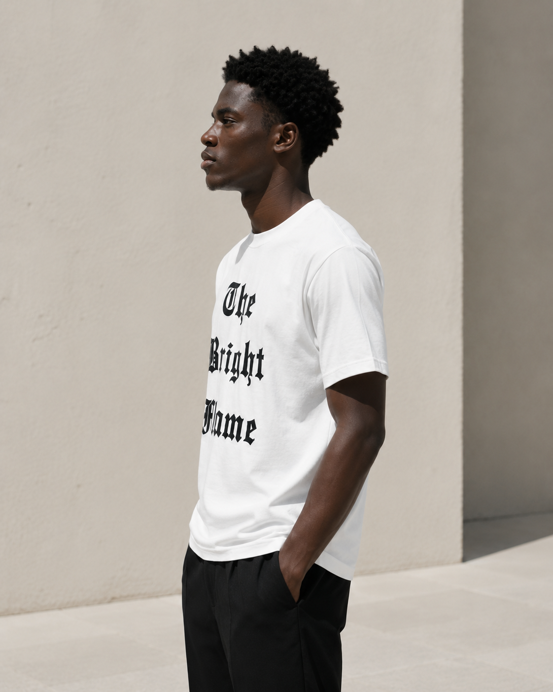 T-shirt imprimé gothique 60153-1 Blanc
