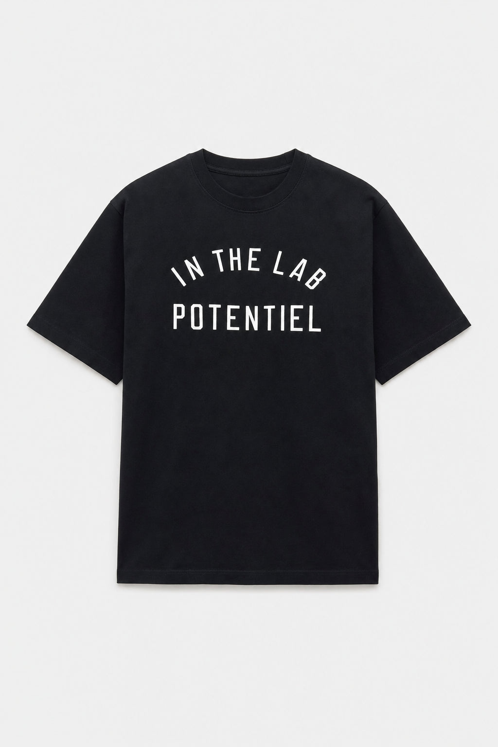 T-shirt Slogan Potentiel 60163-2 Noir