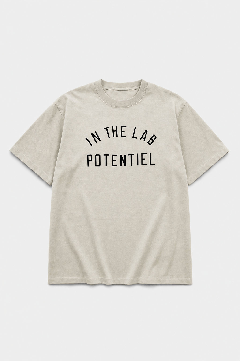 T-shirt Slogan Potentiel 60163-3 Beige