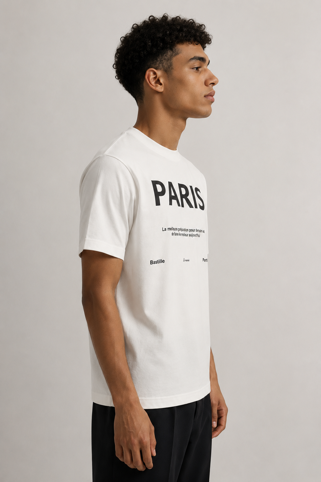 T-shirt imprimé PARIS 60165-1 Blanc