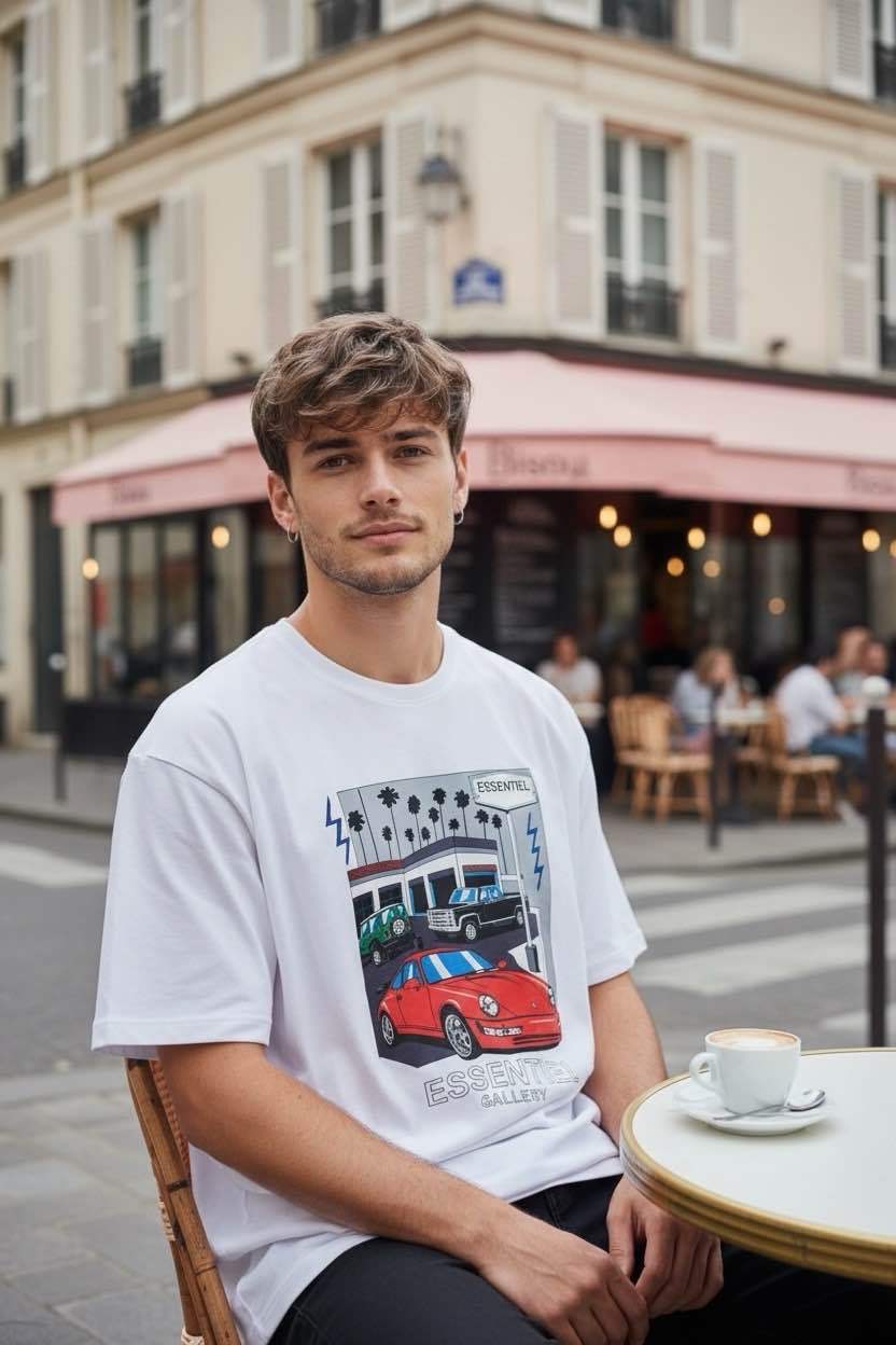 T-shirt imprimé Gallery 60199-1 Blanc
