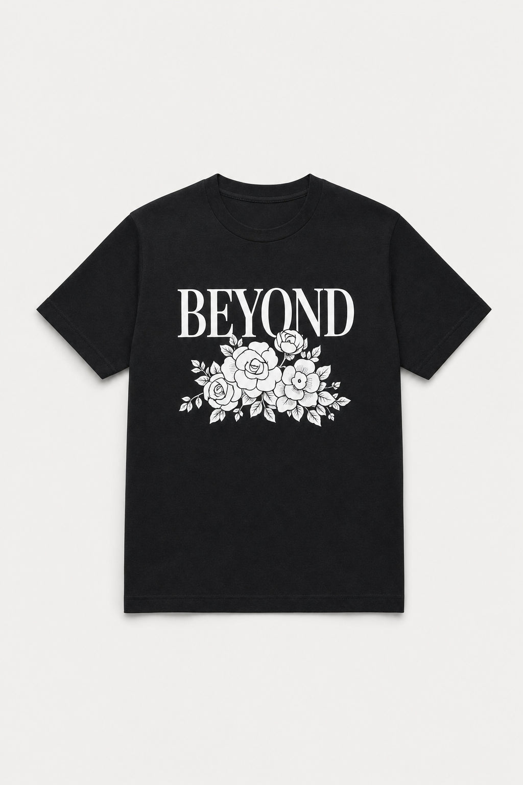 T-shirt à message 'Beyond' 60202-2 Noir