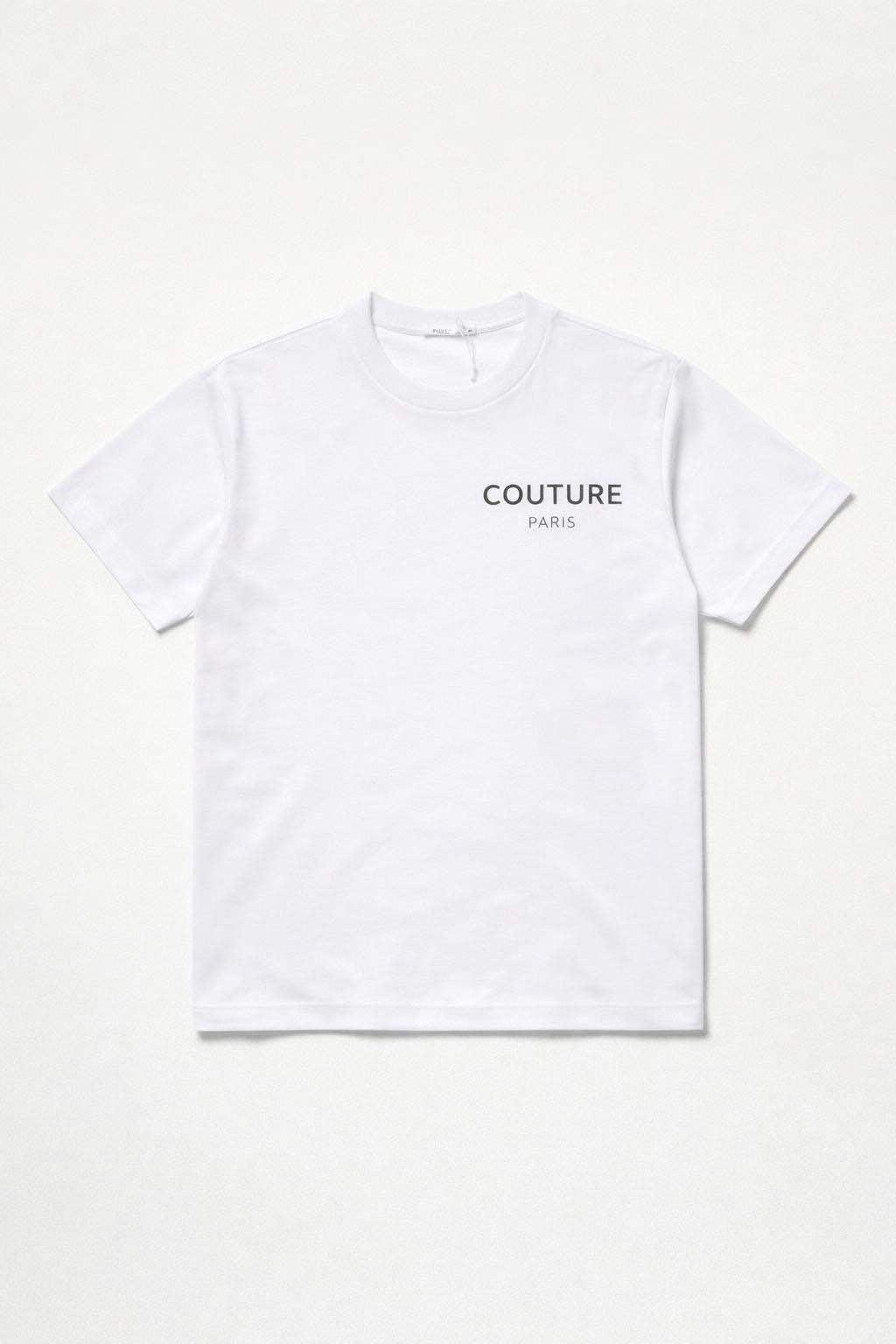 T-shirt Couture Paris Blanc – Imprimé Floral 60211-1