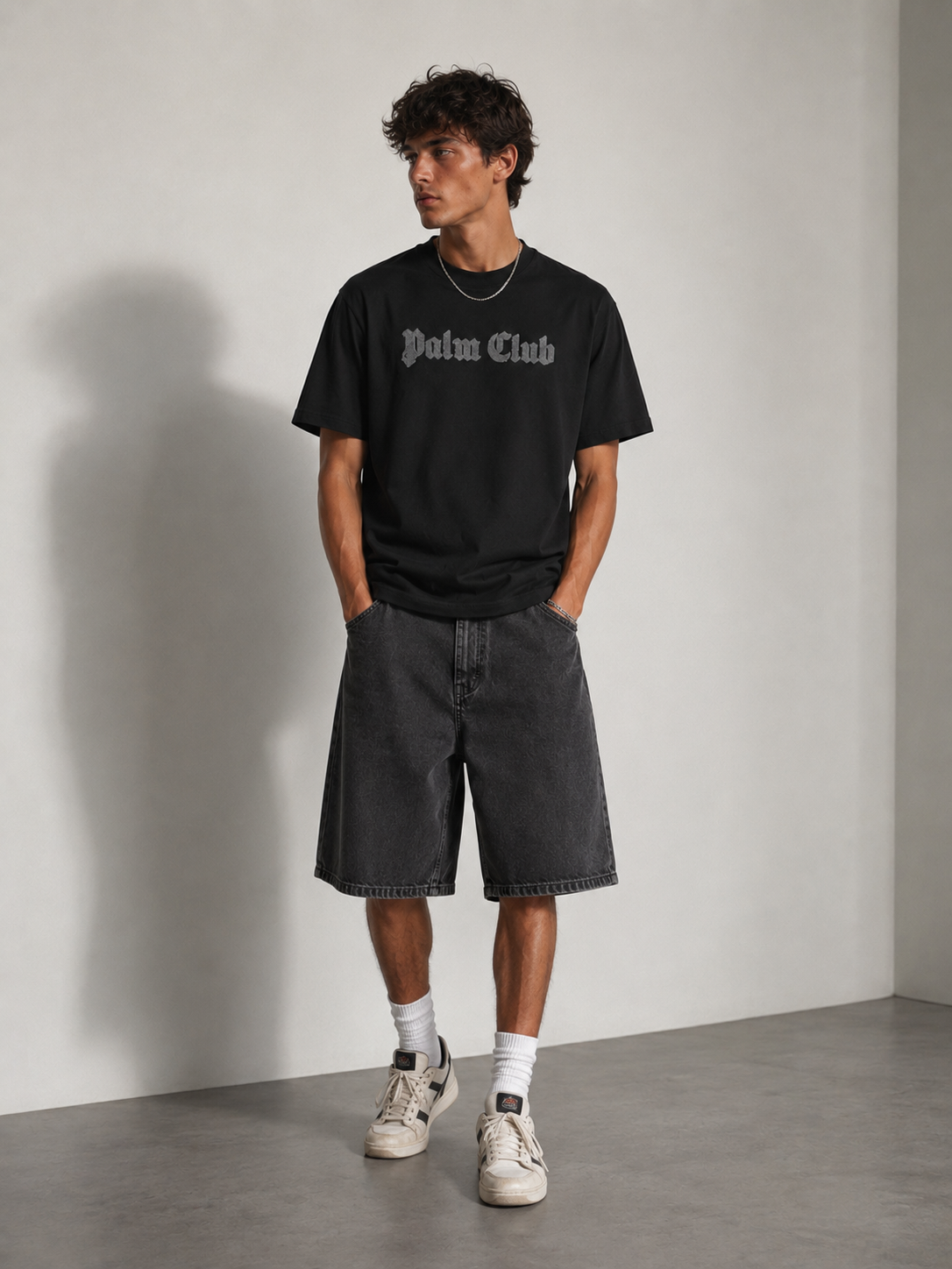 T-shirt Palm Club Noir 60224-2 Noir