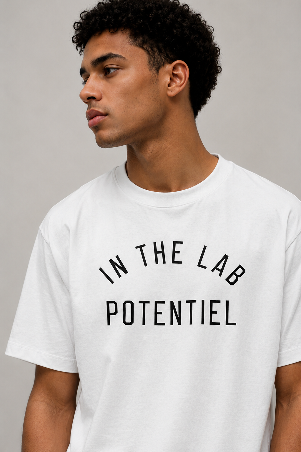 T-shirt Graphique Potentiel 60163-1 Blanc