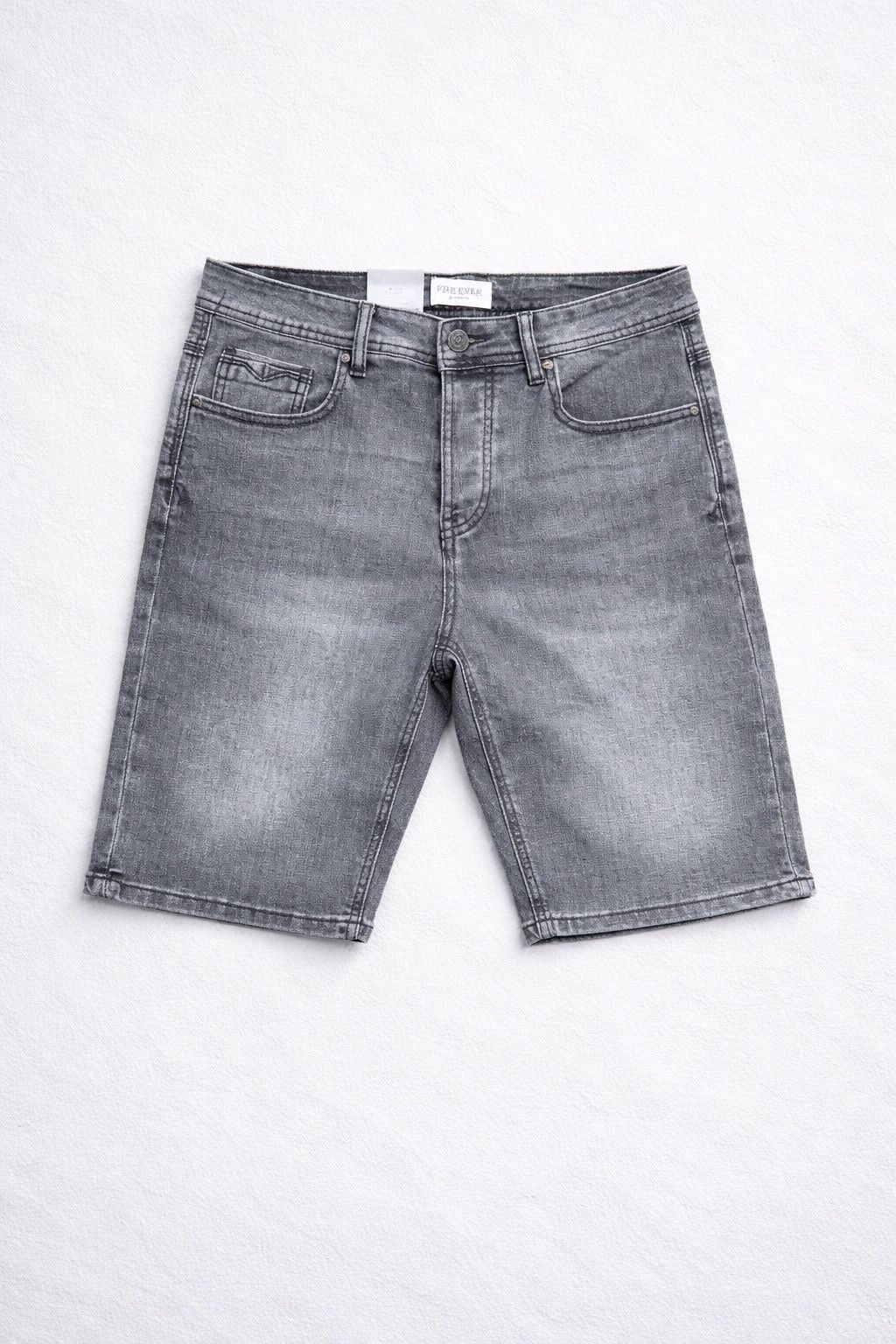 SHORT EN JEAN GRIS DELAVE