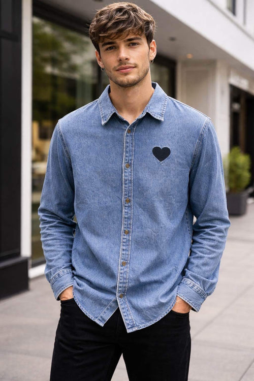 CHEMISE DENIM COEUR