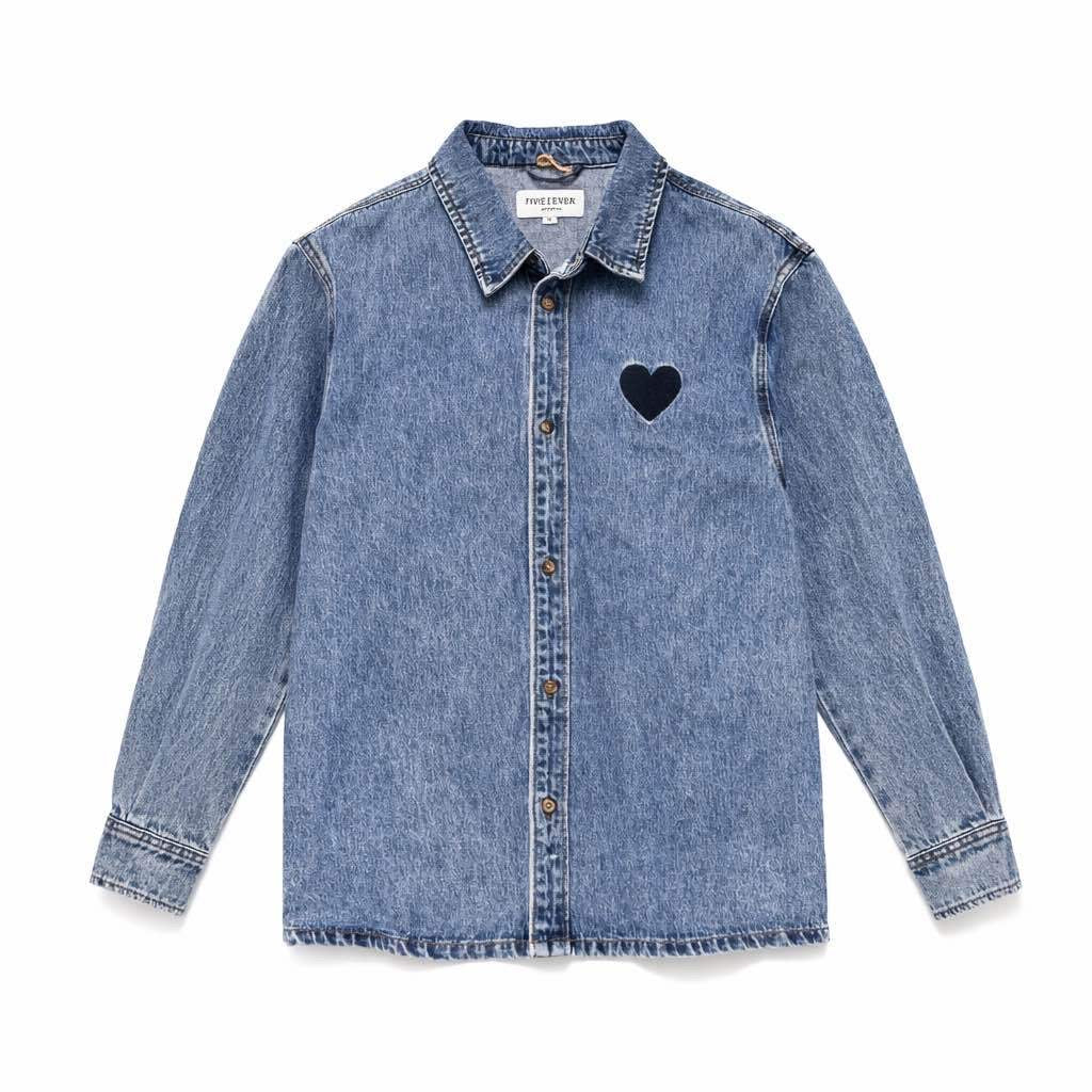 CHEMISE DENIM COEUR