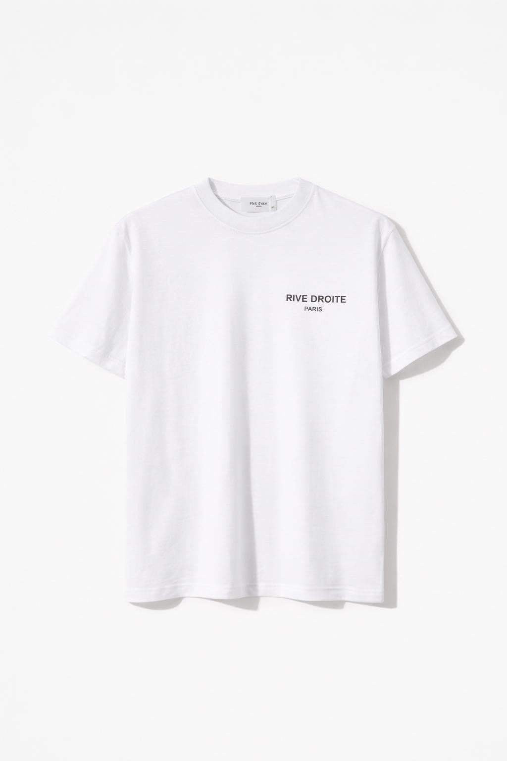 T-shirt Blanc imprimé RIVE DROITE FE60189