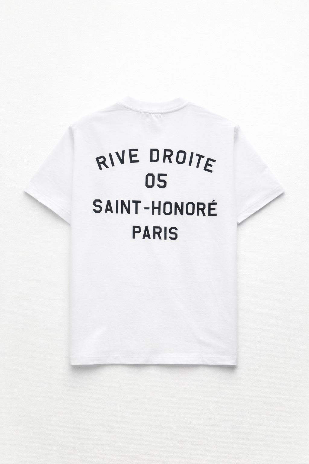 T-shirt Blanc imprimé RIVE DROITE FE60189