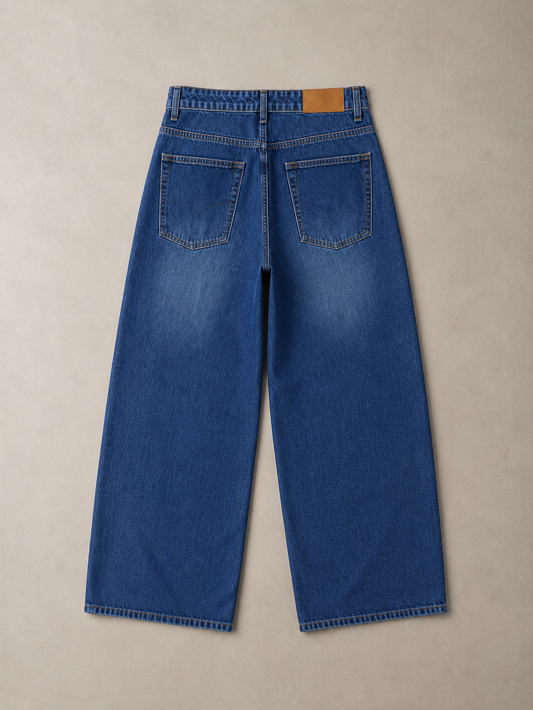 JF019 Jean baggy fit bleu foncé
