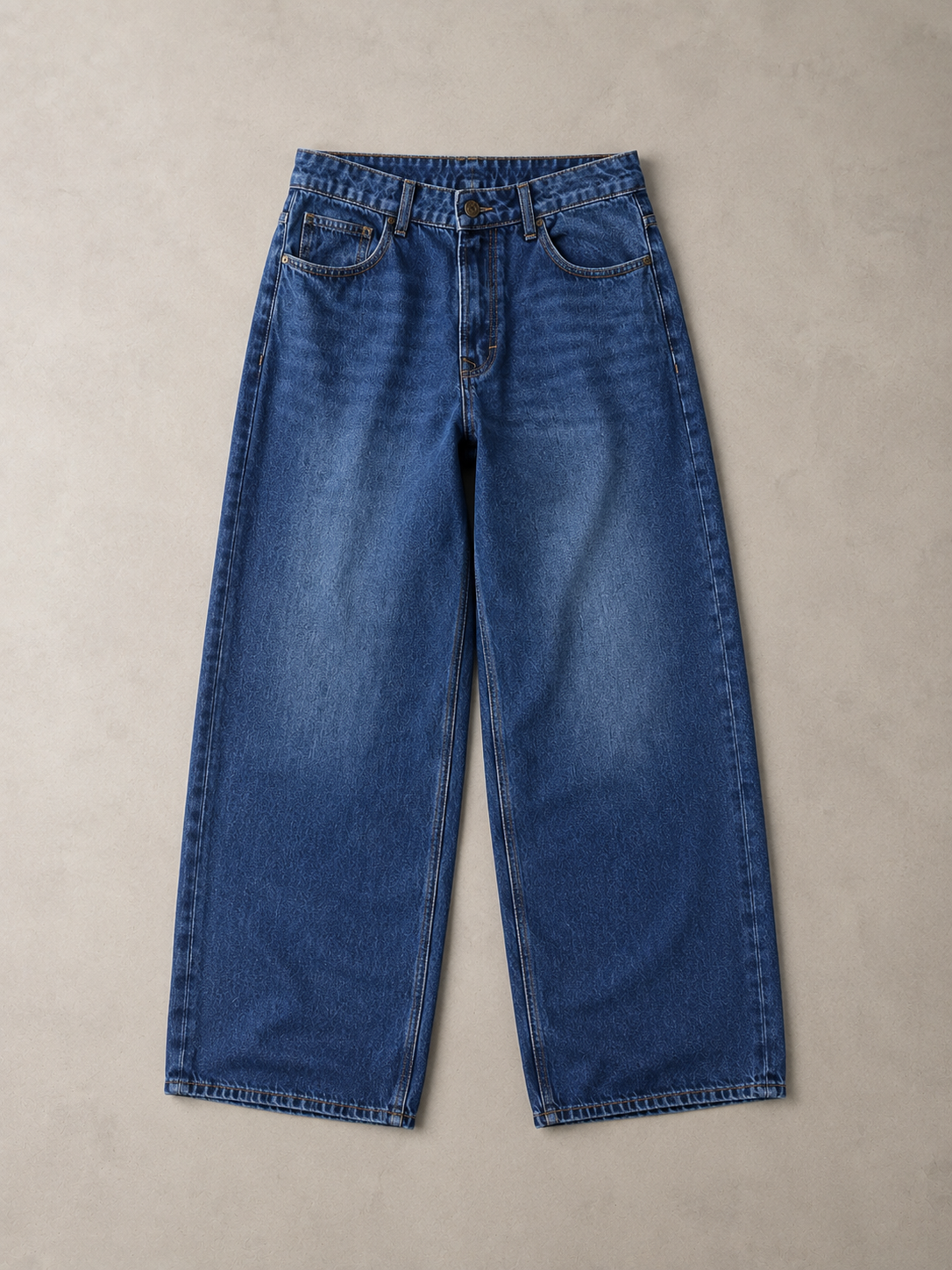 JF019 Jean baggy fit bleu foncé