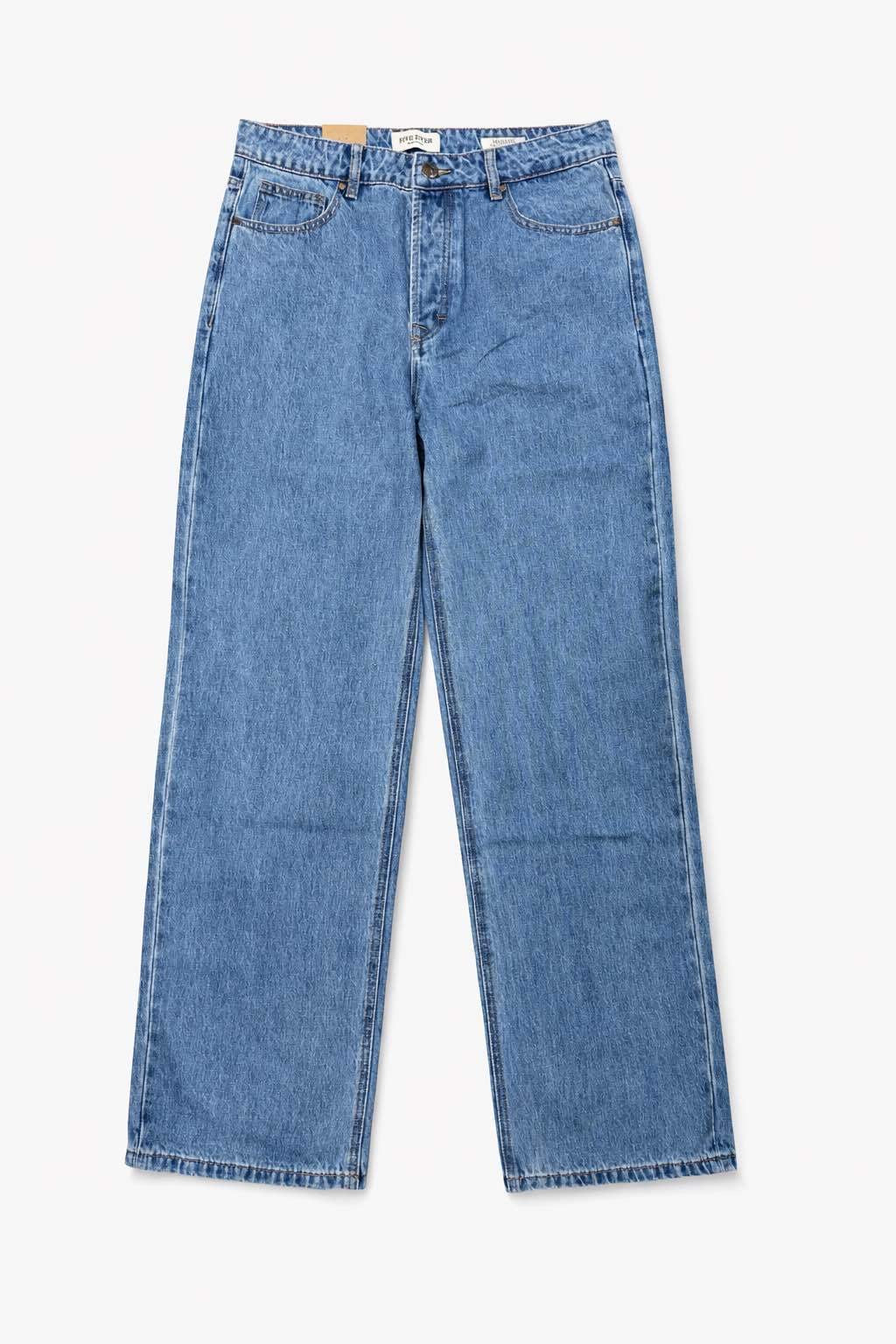 JF058 Jean baggy fit Bleu clair
