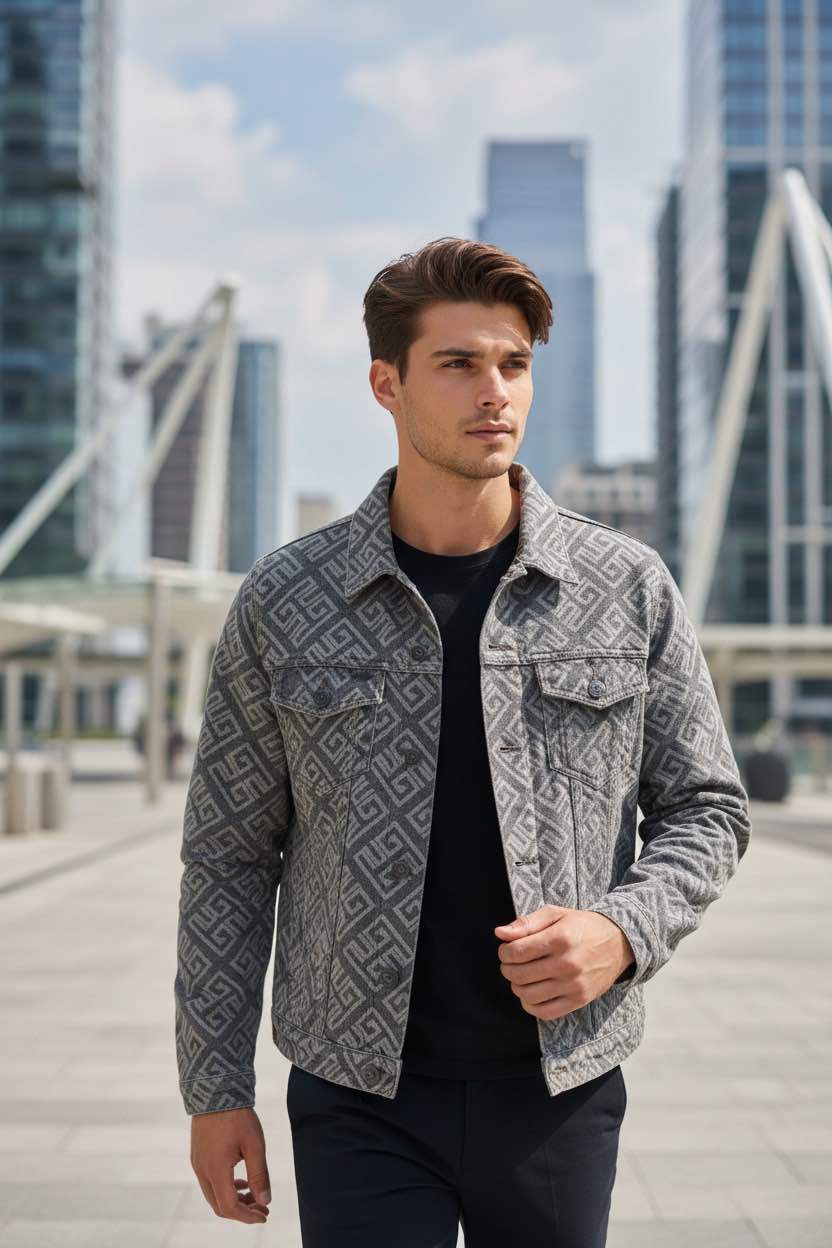 MONOGRAM DENIM JACKET