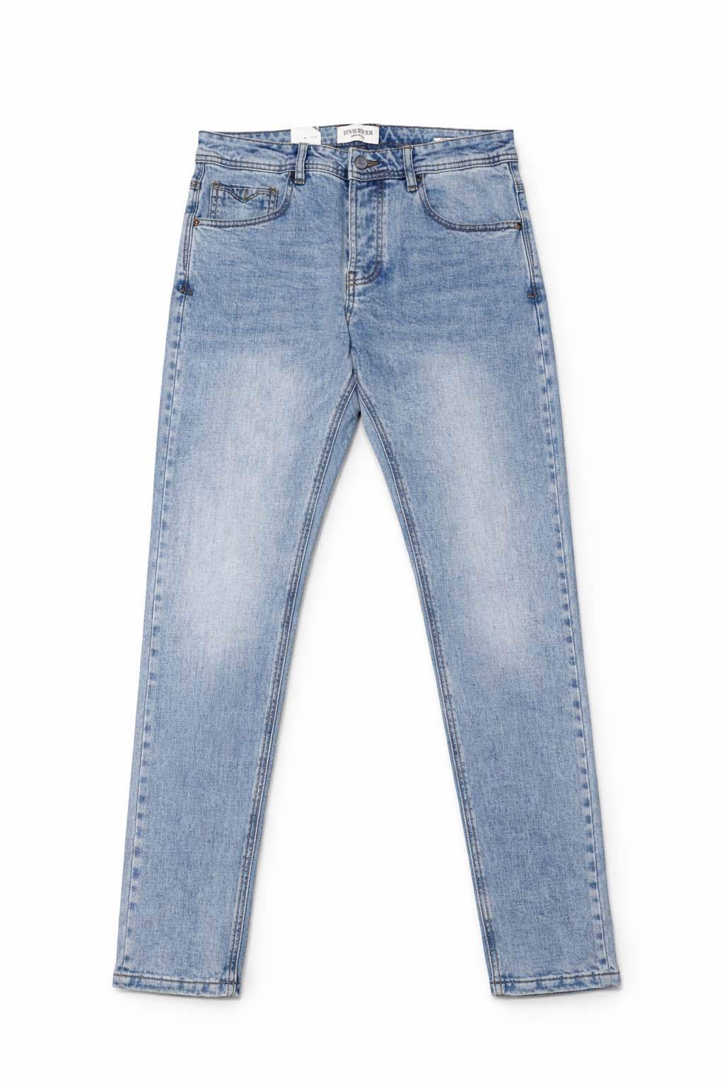 LIGHT WASH SLIM DENIM