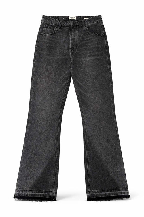 JEAN BLACK WASHED FLARE