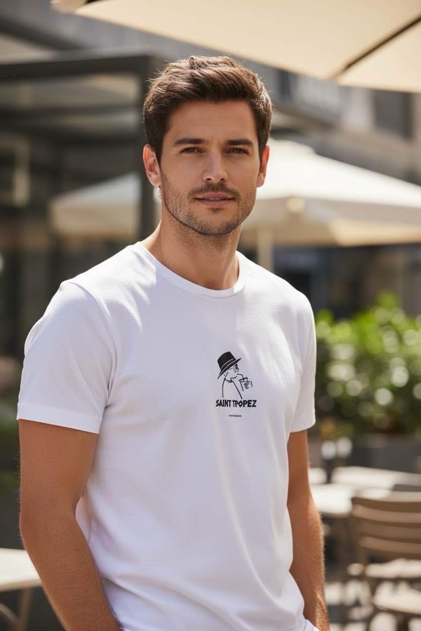 T-SHIRT SAINT TROPEZ - AFTERNOON WHITE