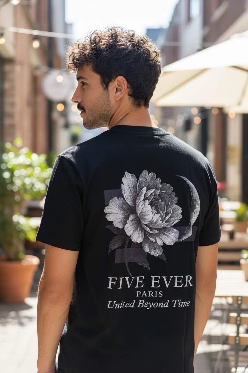 T-SHIRT FIVE EVER PARIS – UNITED BEYOND TIME BLACK