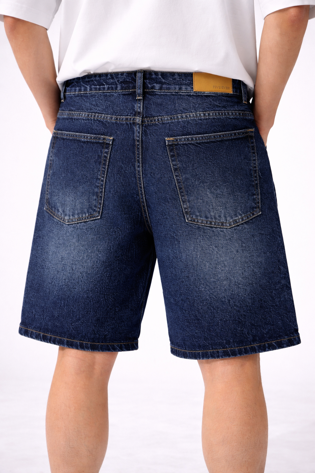Short baggy denim SH098B Marine