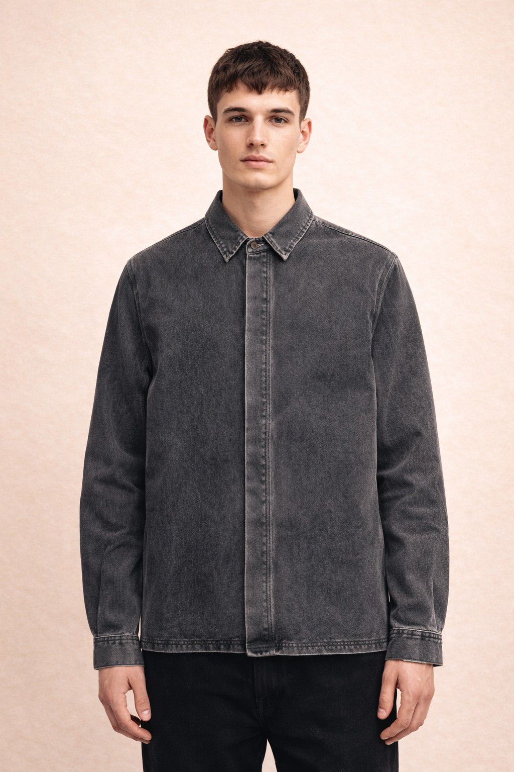 SURCHEMISE DENIM ASPHALT