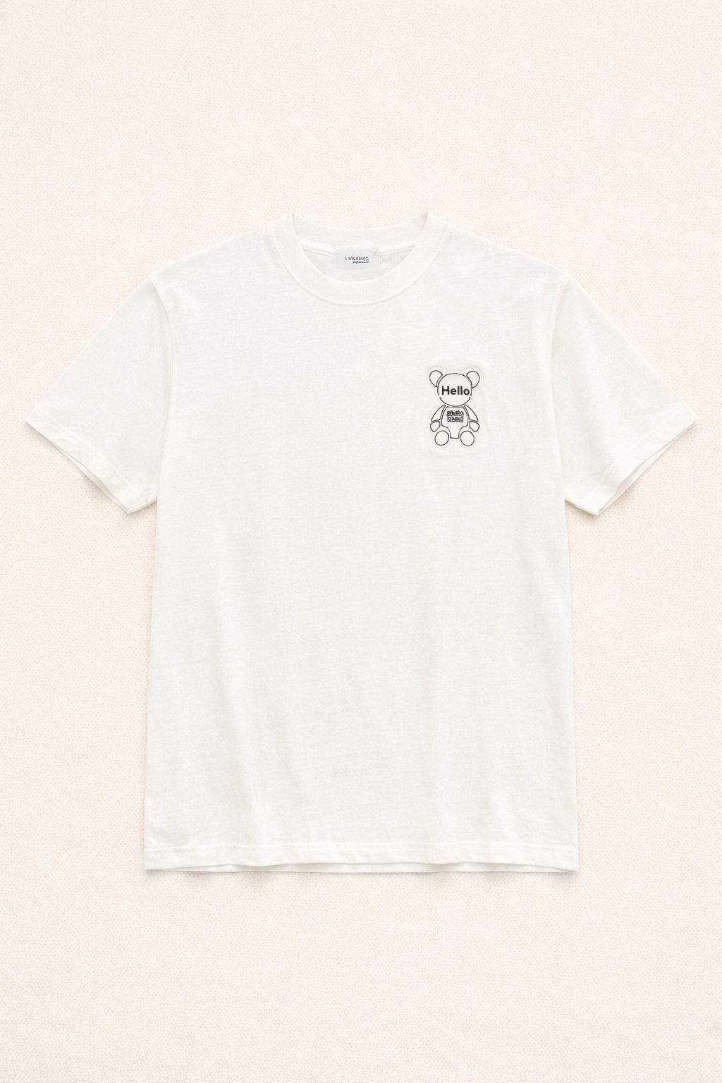 T-SHIRT TEDDY HELLO WHITE